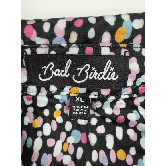 Bad Birdie Mens Polo Shirt Sz XL Scottsdale National Golf Performance Dot Print - Picture 8 of 11